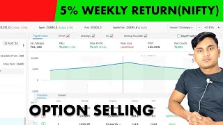 Low Return Weekly Low Margin Option Strategy  Theta gain [upl. by Nylac]