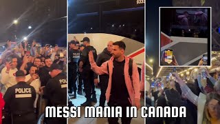 Messi Mania In Canada  Fans Go Crazy After Messi arrive [upl. by Lipsey]