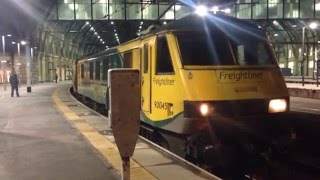 Caledonian Sleeper at London Kings Cross 17012016 [upl. by Ma694]