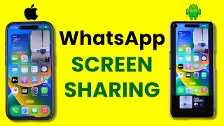 How to Use Screen Sharing Feature on WhatsApp Video Call iPhone amp Android [upl. by Ackerman348]