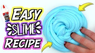 HOW TO MAKE SLIME For Beginners NO FAIL Easy DIY Slime Recipe [upl. by Starobin]