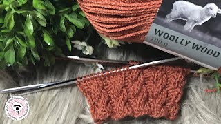 Bündchen im quotZopfmusterquot bei Socken stricken  Socke Strickanleitung  Woolhousede [upl. by Ahsyak483]