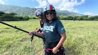 Así es el aterrizaje de los parapente jarabacoa República Dominicana [upl. by Ardnekat]