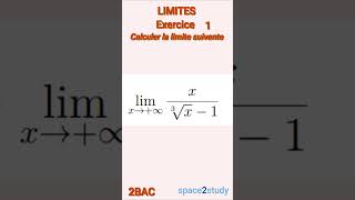 Exercice 1 Limites 2BAC Maths [upl. by Kenzi]