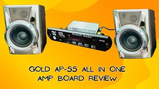 Gold AP 55 All in One Amplifier board Review Review Gold AP55 All in one amplifier board TPA3116 [upl. by Segalman]