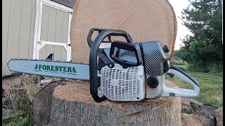 Holzfforma G660PRO review and aggressive break in Stihl 660 066 28quot Bar [upl. by Aihsenad586]