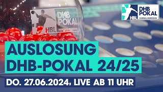 DHBPokal 202425 Auslosung 1 Runde [upl. by Macri107]