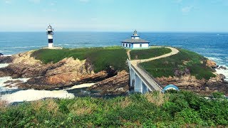 Faro de Isla Pancha y sus maravillosos paisajes marinos  Ría de Ribadeo Galicia  España [upl. by Palocz]