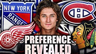 TREVOR ZEGRAS PREFERRED TRADE DESTINATION REVEALED NHL Trade Rumours Canadiens Rangers Ducks [upl. by Mile118]