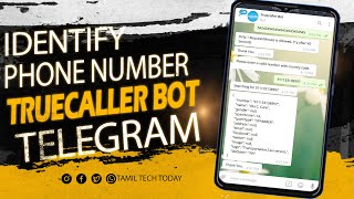 How To Identify Phone Number Telegram Truecaller Bot in Tamil [upl. by Ellenig]