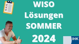 WISO Lösungen Sommer 2024 [upl. by Niuqauj]