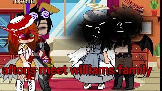 afton family meets williams familyfnafgachagc1part 1 [upl. by Elleirbag702]