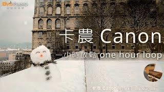 卡農 一小時放鬆音樂｜Canon One hour  Johann Pachelbel｜Elvis Piano 維敏彈鋼琴 [upl. by Erotavlas681]