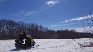 Taking a rip on the Vintage 1972 Ski Doo Nordic 640ER Snowmobile [upl. by Celine]