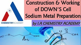 Construction of Down Cell and Its WorkingPreparation of Sodium MetalElectrolytic Cells [upl. by Chevy]