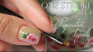 NAIL ART One Stroke part 1 [upl. by Allenrac465]