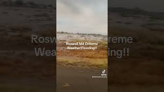 100 yr flood Roswell NM Flooding flood roswellnewmexico [upl. by Ardnua]