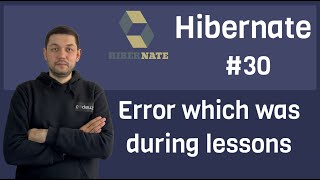 30 Hibernate  Error which was during lessons [upl. by Themis]