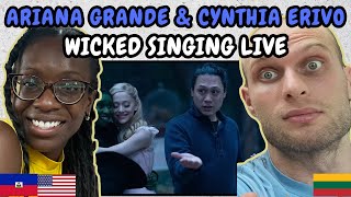 REACTION TO Ariana Grande amp Cynthia Erivo  Wicked  Singing Live  FIRST TIME WATCHING [upl. by Atekin134]