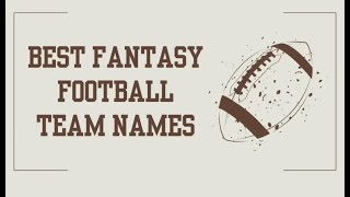 Best Fantasy Football Names for Your Team Funny Dark Female Reddit Picks [upl. by Lehcar]