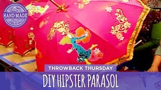 DIY Hipster Parasol  Throwback Thursday  HGTV Handmade [upl. by Brag]