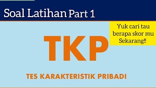 Latihan soal CPNS 2024  Contoh soal CPNS 2024  TKP [upl. by Asilanna]