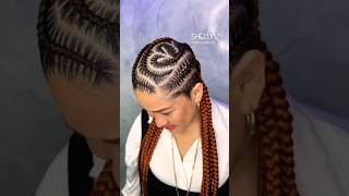 Freestyle clean stitch braids with extensions 💫✨hairstyles haircare viralvideo shorts foryou [upl. by Sunshine152]