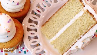 BEST Classic Vanilla Cake Recipe  Perfectly Moist amp Soft [upl. by Platus]