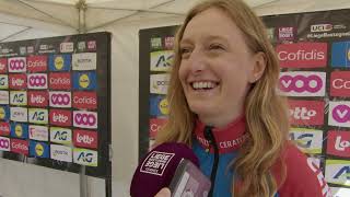 Cédrine Kerbaol  Interview avant Liège  Bastogne  Liège 2024 [upl. by Devona476]