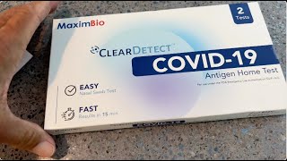 The MaximBio Covid 19 Antigen Home Test [upl. by Hussein]