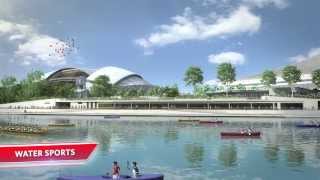 Singapore Sports Hub Flythrough [upl. by Skerl]