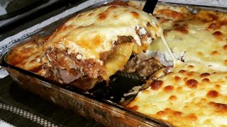 LASANHA DE CARNE MOÍDA AO MOLHO BRANCO BECHAMEL [upl. by Tamara90]