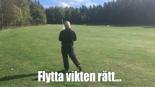 Flytta vikten rätt i svingen Golftips med Marcus Edblad [upl. by Nyrek586]