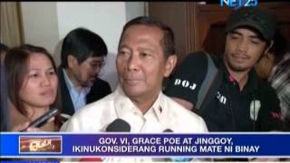 VP Binay announces his possible running mate in 2016 [upl. by Sharity]