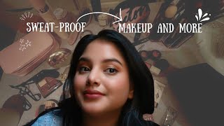 A SweatProof makeup tutorial and moreOily skin type❤️ [upl. by Llehsem]