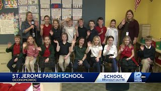 413 School Shout Out St Jerome Parish School Oconomowoc [upl. by Ognimod780]