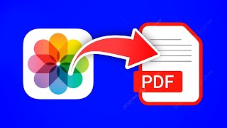 How to Convert Photos to PDF on iPhone  WITHOUT APPLICATIONS [upl. by Rillis]