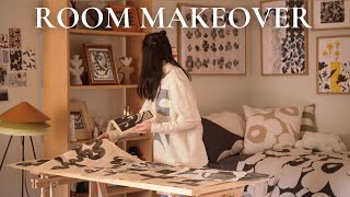 Room Makeover  Bedroom update with Finnish design goods amp my own artwork  Marimekko Haul  IKEA [upl. by Tiffanie576]