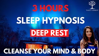 3 HOURS Looped SLEEP HYPNOSIS for Deep Rest  Cleanse your Mind amp Body into sleep [upl. by Mclyman283]