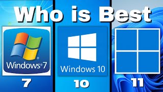 Comparison Between Windows 7 Windows 10 and Windows 11  Which is Best for Your PC in 2024 [upl. by Spindell]