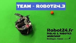 Team robot243  RoboCup Junior 2024 soccer open [upl. by Linetta]