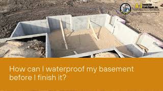 How can I waterproof my basement before I finish it [upl. by Cantone]