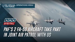 PAF’s 2 FA50 aircraft take part in joint air patrol with US  ANC [upl. by Auqenwahs]