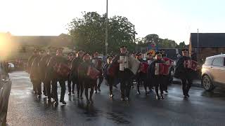 Ballinamallard Accordion Band  Barr Pipe Band Parade 2024 2 [upl. by Suhpesoj]