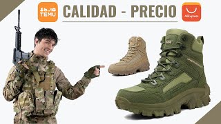 Botas Tácticas Militares Calidad Precio AliExpress Temu Amazon [upl. by Leirbma487]