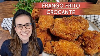 O MELHOR FRANGO FRITO SUPER CROCANTE E DELICIOSO [upl. by Fronnia748]