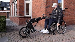 Product video  EasyLegs Connect  Change your wheelchair into a bike [upl. by Kizzie]