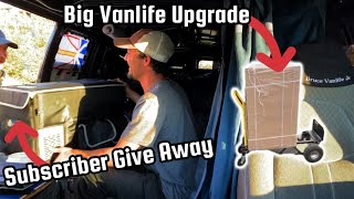 Gifting A Vanlife Subscriber With A 12v Fridge  After Receiving A Huge New Upgrade Of My Own [upl. by Yruama]