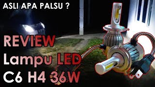 Review Lampu LED C6 H4 Untuk Headlamp [upl. by Fugazy460]