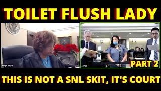 VIRAL TOILET FLUSH HEARD AROUND THE WORLD IS IN FRONTOF JUDGE BOYD [upl. by Ytineres]